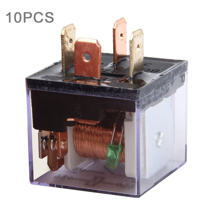 10 pezzi JD-1912 80 AMP 12V Relè impermeabile per auto a quattro spine con spia, JD-1912