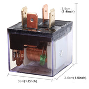 10 pezzi JD-1912 80 AMP 12V Relè impermeabile per auto a quattro spine con spia, JD-1912
