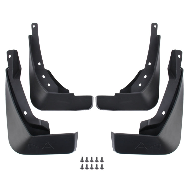 Parafanghi paraspruzzi in PVC semirigido per auto da 4 pezzi per Audi A4L versione 2016, For 2016 A4L