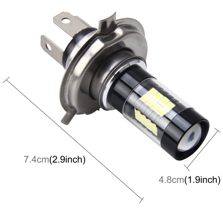 Fendinebbia per auto H4 7W 420LM 6000K con 42 lampade LED SMD-3528, DC 12V, H4