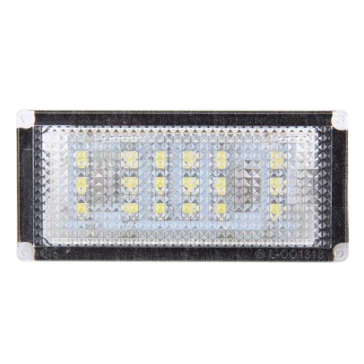 Luce targa 2 pezzi con 18 lampade SMD-3528 per BMW E46 2D M3,2004-2006,2W 120LM,6000K, DC12V (luce bianca), For BMW E46 2D M3