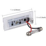 Luce targa da 2 pezzi con 18 lampade SMD-3528 per BMW E53(X5), 2W 120LM, 6000K, DC12V (luce bianca), For BMW E53
