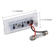 Luce targa da 2 pezzi con 18 lampade SMD-3528 per BMW E53(X5), 2W 120LM, 6000K, DC12V (luce bianca), For BMW E53