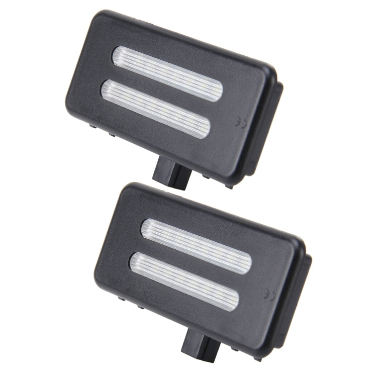 2 luci per specchio di cortesia a LED per auto a luce bianca con 18 lampade SMD-3528 per BMW E60/ E60N/ E61/ E61N/ E90/ E90N/ E91/ E91N/ E92/ E92N/ E70/ E71/ E84/ F25/ X3, For BMW E60