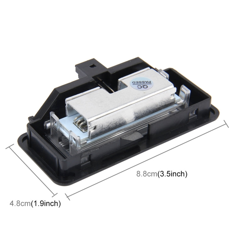 2 luci per specchio di cortesia a LED per auto a luce bianca con 18 lampade SMD-3528 per BMW E60/ E60N/ E61/ E61N/ E90/ E90N/ E91/ E91N/ E92/ E92N/ E70/ E71/ E84/ F25/ X3, For BMW E60