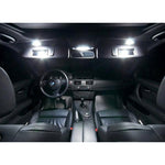 2 luci per specchio di cortesia a LED per auto a luce bianca con 18 lampade SMD-3528 per BMW E60/ E60N/ E61/ E61N/ E90/ E90N/ E91/ E91N/ E92/ E92N/ E70/ E71/ E84/ F25/ X3, For BMW E60