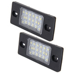 2 luci targa con 18 lampade SMD-3528 per Volkswagen Touareg 2003-2010, Prosche Cayenne 2002-2010,2W 120LM, DC12V (luce bianca), For Volkswagen ,Prosche