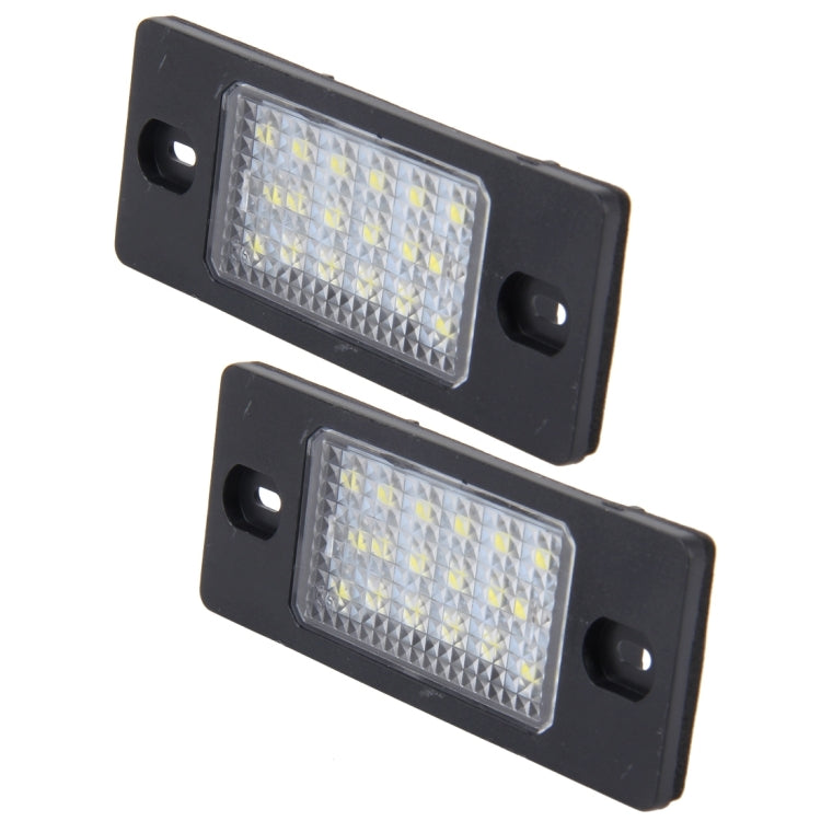 2 luci targa con 18 lampade SMD-3528 per Volkswagen Touareg 2003-2010, Prosche Cayenne 2002-2010,2W 120LM, DC12V (luce bianca), For Volkswagen ,Prosche