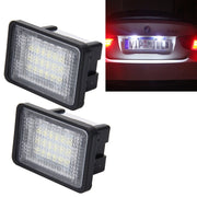 2 luci targa con 18 lampade SMD-3528 per Mercedes-Benz GLK X204, 2W 120LM, DC12V (luce bianca), For Benz GLK X204