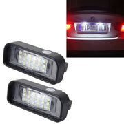 Luce targa da 2 pezzi con 18 lampade SMD-3528 con Canbus per Mercedes-Benz W220,2W 120LM,6000K, DC12V (luce bianca), For Benz W220