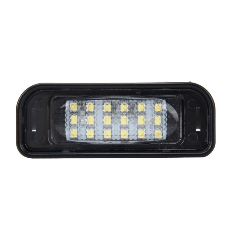 Luce targa da 2 pezzi con 18 lampade SMD-3528 con Canbus per Mercedes-Benz W220,2W 120LM,6000K, DC12V (luce bianca), For Benz W220