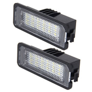 2 luci targa con 18 lampade SMD-3528 per Volkswagen, 2W 120LM, 6000K, DC12V (luce bianca), For Volkswagen1