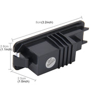 2 luci targa con 18 lampade SMD-3528 per Volkswagen, 2W 120LM, 6000K, DC12V (luce bianca), For Volkswagen1