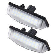 2 luci targa con 18 lampade SMD-3528 per Toyota, 2W 120LM, 6000K, DC12V (luce bianca), For Toyota2