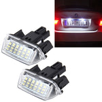 2 luci targa con 18 lampade SMD-3528 per Toyota, 2W 120LM, 6000K, DC12V (luce bianca), For Toyota1