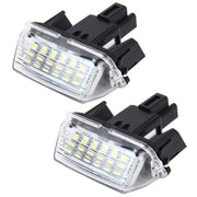 2 luci targa con 18 lampade SMD-3528 per Toyota, 2W 120LM, 6000K, DC12V (luce bianca), For Toyota1