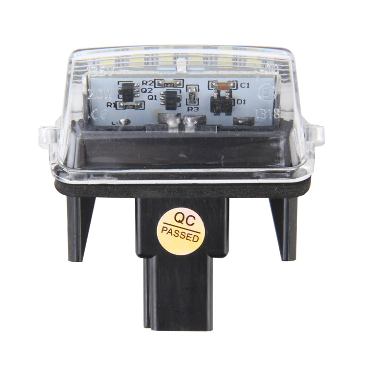 2 luci targa con 18 lampade SMD-3528 per Toyota, 2W 120LM, 6000K, DC12V (luce bianca), For Toyota1