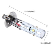 Fendinebbia per auto H1 25W 600 LM 5500K con 5 lampade LED CREE, DC 12V, H1