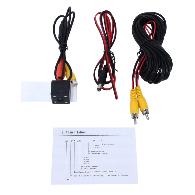 656x492 Pixel Effettivi NTSC 60HZ CMOS II Telecamera di backup per auto impermeabile con 4 lampade a LED per Renault Kadjar Versione 2016, For Renault Kadjar 2016 Version