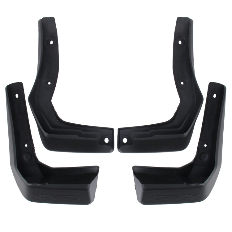 Parafanghi paraspruzzi in PVC semirigido per auto da 4 pezzi per Honda City 2015-2020, For  Version City