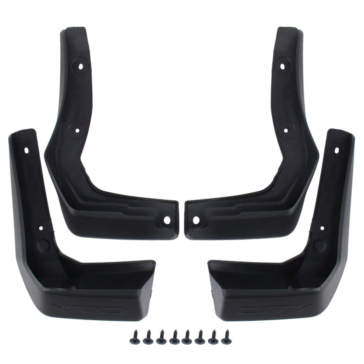 Parafanghi paraspruzzi in PVC semirigido per auto da 4 pezzi per Honda City 2015-2020, For  Version City