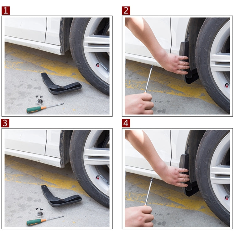Parafanghi paraspruzzi in PVC semirigido per auto da 4 pezzi per Honda City 2015-2020, For  Version City