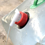 Contenitore per sacca d'acqua pieghevole da esterno in PVC trasparente da 10 litri con interruttore ON/OFF, 10L with ON/OFF Switch
