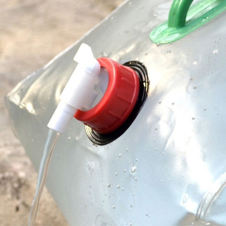 Contenitore per sacca d'acqua pieghevole da esterno in PVC trasparente da 10 litri con interruttore ON/OFF, 10L with ON/OFF Switch