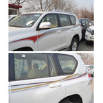 4 pezzi di striscia decorativa per carrozzeria SUV, marca per auto, ottimizza l'adesivo brillante per Toyota Prado versione 2015, For 2015 Version Prado