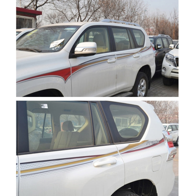 4 pezzi di striscia decorativa per carrozzeria SUV, marca per auto, ottimizza l'adesivo brillante per Toyota Prado versione 2015, For 2015 Version Prado