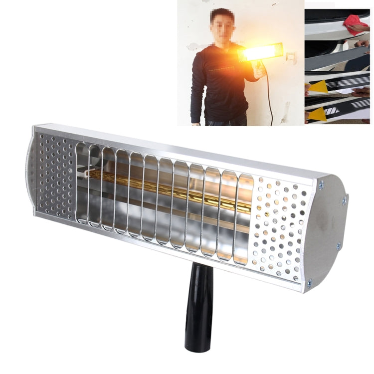 Essiccatore a infrarossi con luce di calore portatile da 1000 W Lampada per verniciatura a spruzzo Lampada polimerizzante per cabina di cottura Riscaldatore per cabina di cottura, Lunghezza cavo: 2 m Spina UE, 1000W