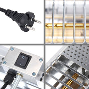 Essiccatore a infrarossi con luce di calore portatile da 1000 W Lampada per verniciatura a spruzzo Lampada polimerizzante per cabina di cottura Riscaldatore per cabina di cottura, Lunghezza cavo: 2 m Spina UE, 1000W