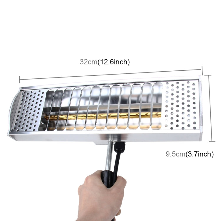 Essiccatore a infrarossi con luce di calore portatile da 1000 W Lampada per verniciatura a spruzzo Lampada polimerizzante per cabina di cottura Riscaldatore per cabina di cottura, Lunghezza cavo: 2 m Spina UE, 1000W