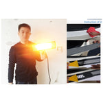 Essiccatore a infrarossi con luce di calore portatile da 1000 W Lampada per verniciatura a spruzzo Lampada polimerizzante per cabina di cottura Riscaldatore per cabina di cottura, Lunghezza cavo: 2 m Spina UE, 1000W