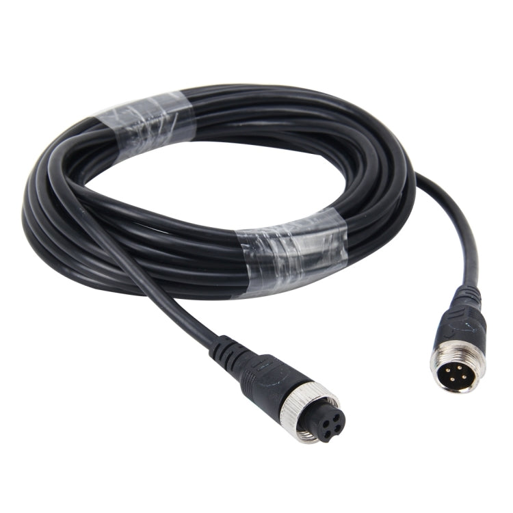 Cavo di estensione audio video con connettore aeronautico M12 4P da 5 m per DVR per telecamera CCTV, 5m