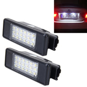 2 luci targa con 24 lampade SMD-3528 per Peugeot Citroen (luce bianca), For Peugeot Citroen
