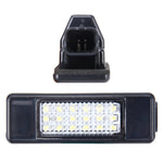 2 luci targa con 24 lampade SMD-3528 per Peugeot Citroen (luce bianca), For Peugeot Citroen