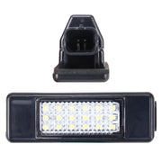2 luci targa con 24 lampade SMD-3528 per Peugeot Citroen (luce bianca), For Peugeot Citroen