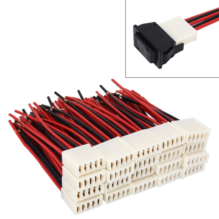 Presa per pulsante a 5 pin universale fai-da-te da 20 pezzi per auto, 5 Pin Button Socket