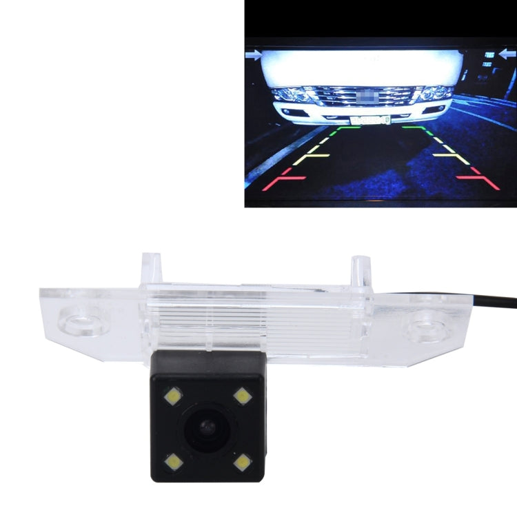 656×492 Pixel effettivi NTSC 60HZ CMOS II Telecamera di retromarcia per auto impermeabile con 4 lampade a LED per Ford 2010-2013 Versione Focus Sedan, For Ford Focus Sedan 2010-2013 Version