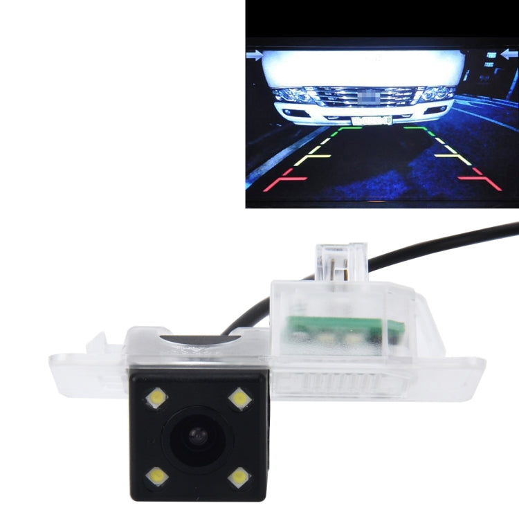 Telecamera di retromarcia per auto impermeabile 656x492 pixel effettivi NTSC 60HZ CMOS II con 4 lampade a LED per BMW 2014-2016 versione 2 serie/3 serie/5 serie/X1/X3/X4/X5/X6, For BMW 2 Series 2014-2016 Version