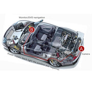 656x492 Pixel effettivi NTSC 60HZ CMOS II Telecamera di retromarcia per auto impermeabile con 4 lampade a LED per Volkswagen Golf7 versione 2014-2016, For Volkswagen Golf7 2014-2016 Version