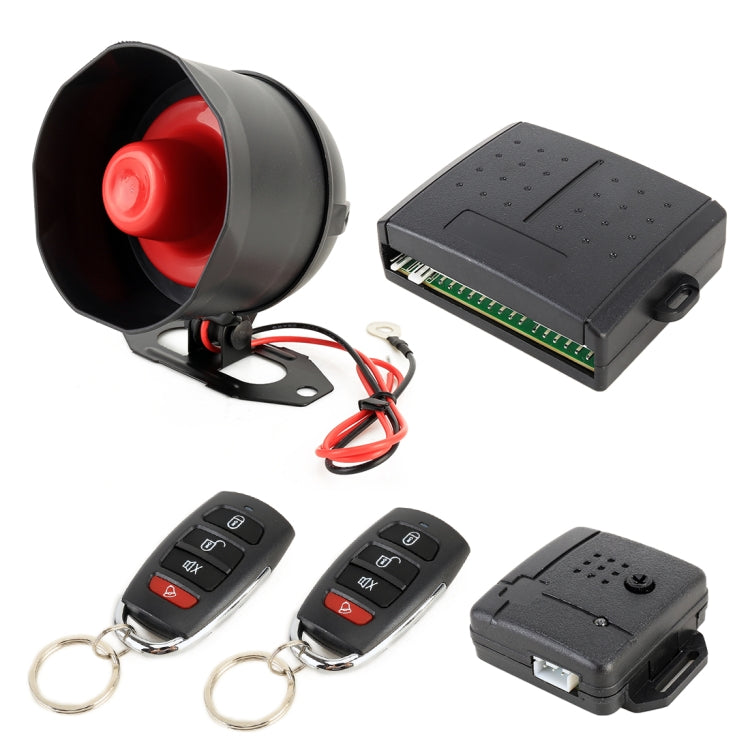 Sistema di allarme di sicurezza per auto con due telecomandi, DC 12V, Car Safety Warning Alarm 1