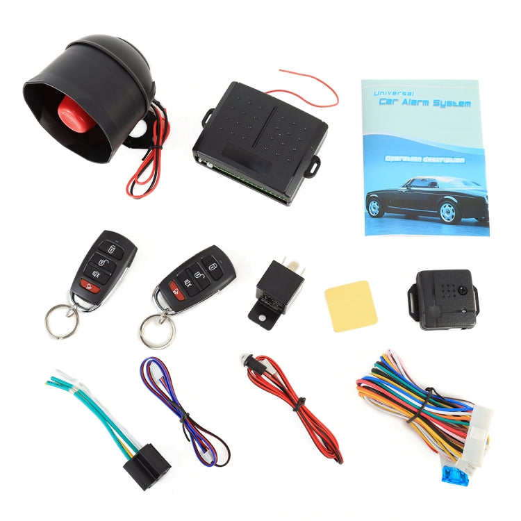 Sistema di allarme di sicurezza per auto con due telecomandi, DC 12V, Car Safety Warning Alarm 1