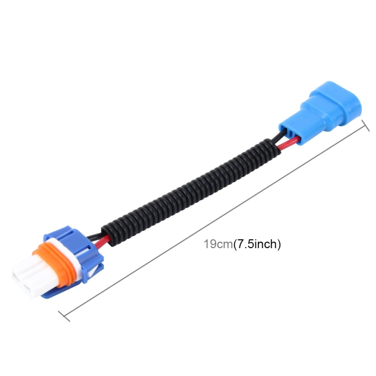 2 cavi di conversione da maschio a femmina per fari allo xeno HID per auto 9005 con presa adattatore in ceramica, 9005