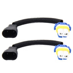 Cavo di conversione da maschio a femmina per fari allo xeno HID per auto 2 pezzi 9006 con presa adattatore in ceramica, 9006