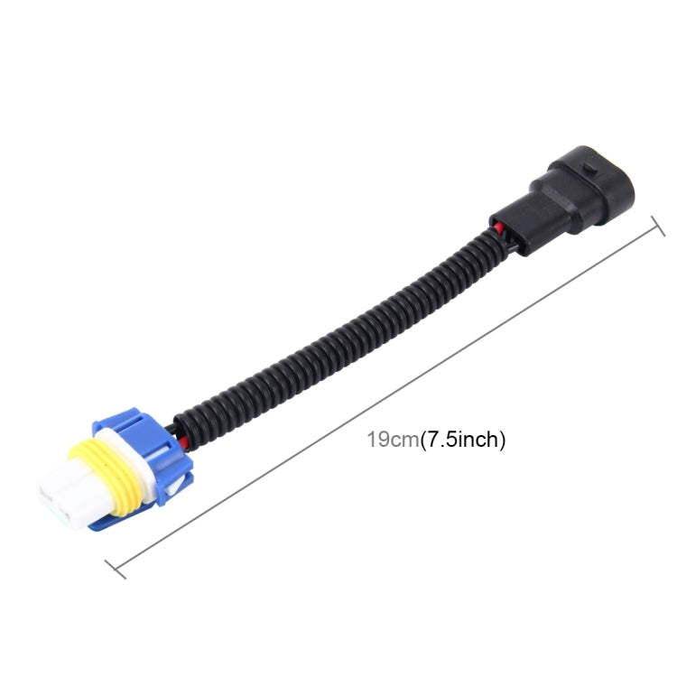 Cavo di conversione da maschio a femmina per fari allo xeno HID per auto 2 pezzi 9006 con presa adattatore in ceramica, 9006