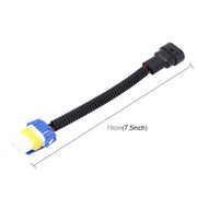 Cavo di conversione da maschio a femmina per fari allo xeno HID per auto 2 pezzi 9006 con presa adattatore in ceramica, 9006