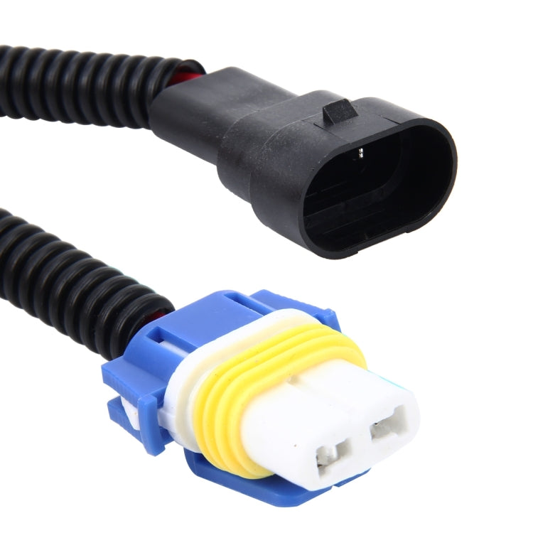 Cavo di conversione da maschio a femmina per fari allo xeno HID per auto 2 pezzi 9006 con presa adattatore in ceramica, 9006