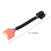 Cavo di conversione da maschio a femmina per fari allo xeno HID H4 da 2 pezzi con presa adattatore in ceramica, H4